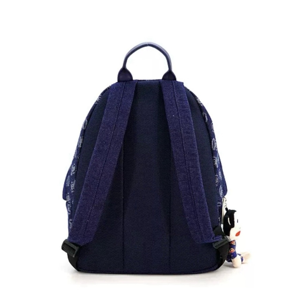 Paul Frank Navy Backpack with Monkey Print - Picture 2 of 5